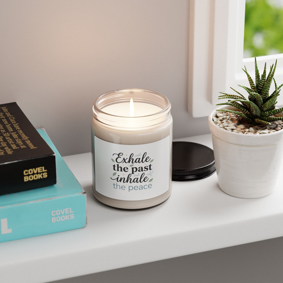 Exhale the Past, Inhale the Peace — 9oz Scented Soy Candle