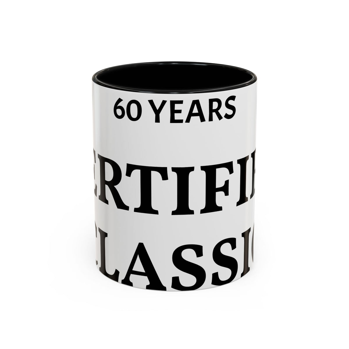 60 Years Certified Classic Coffee Mug — Anniversary Gift for Dad or Grandpa