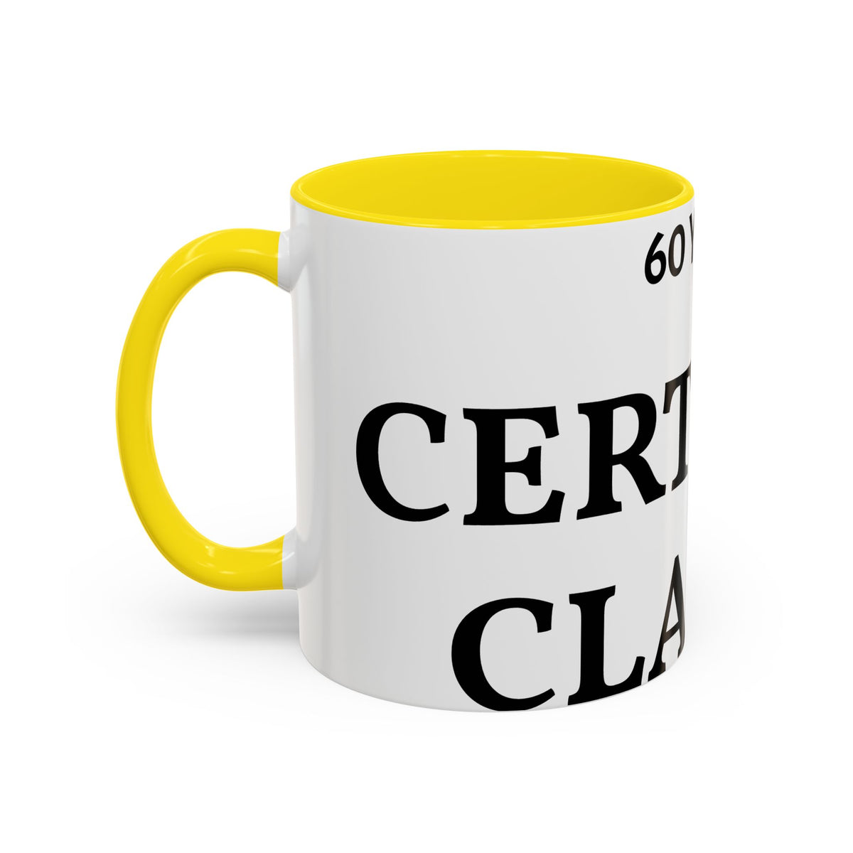 60 Years Certified Classic Coffee Mug — Anniversary Gift for Dad or Grandpa