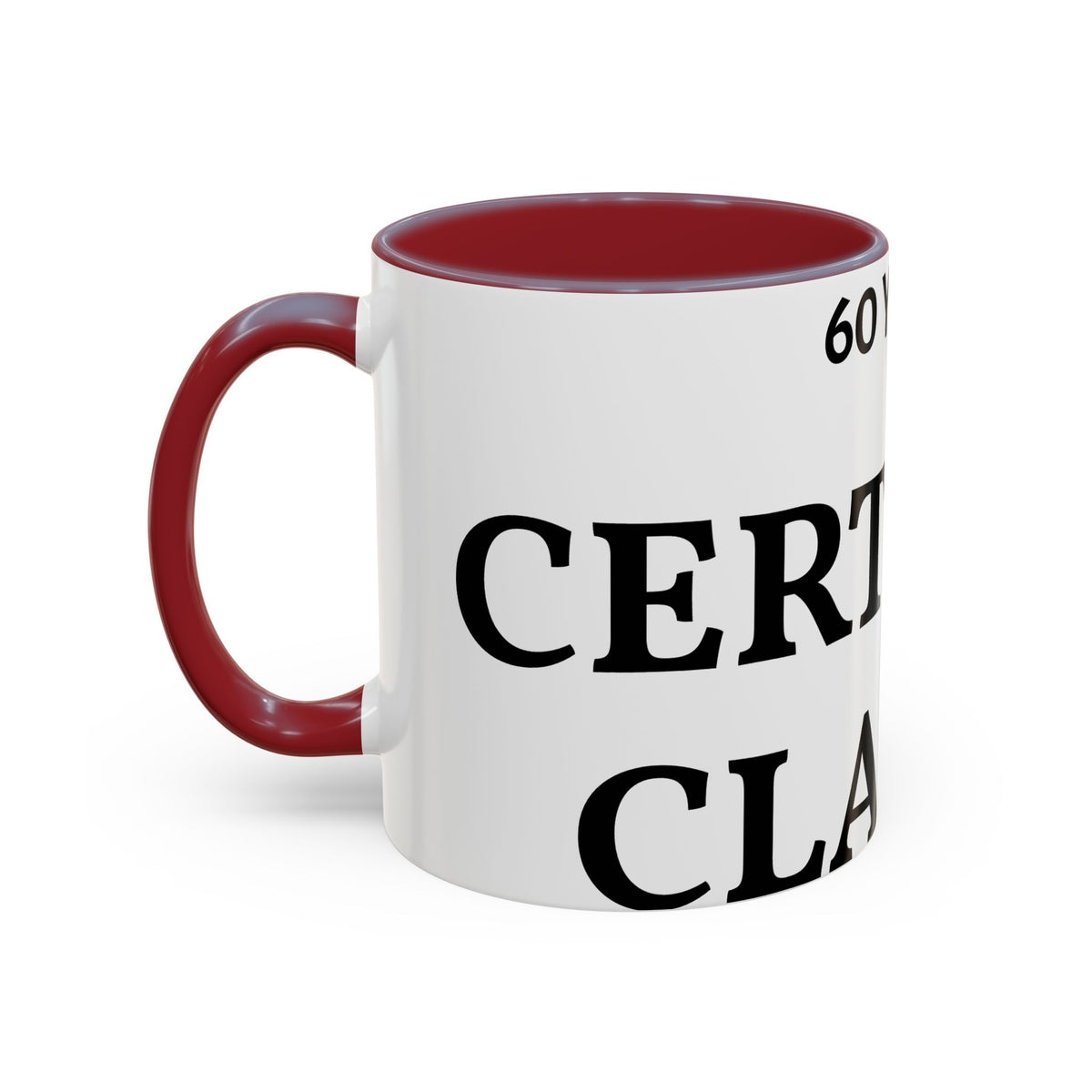 60 Years Certified Classic Coffee Mug — Anniversary Gift for Dad or Grandpa