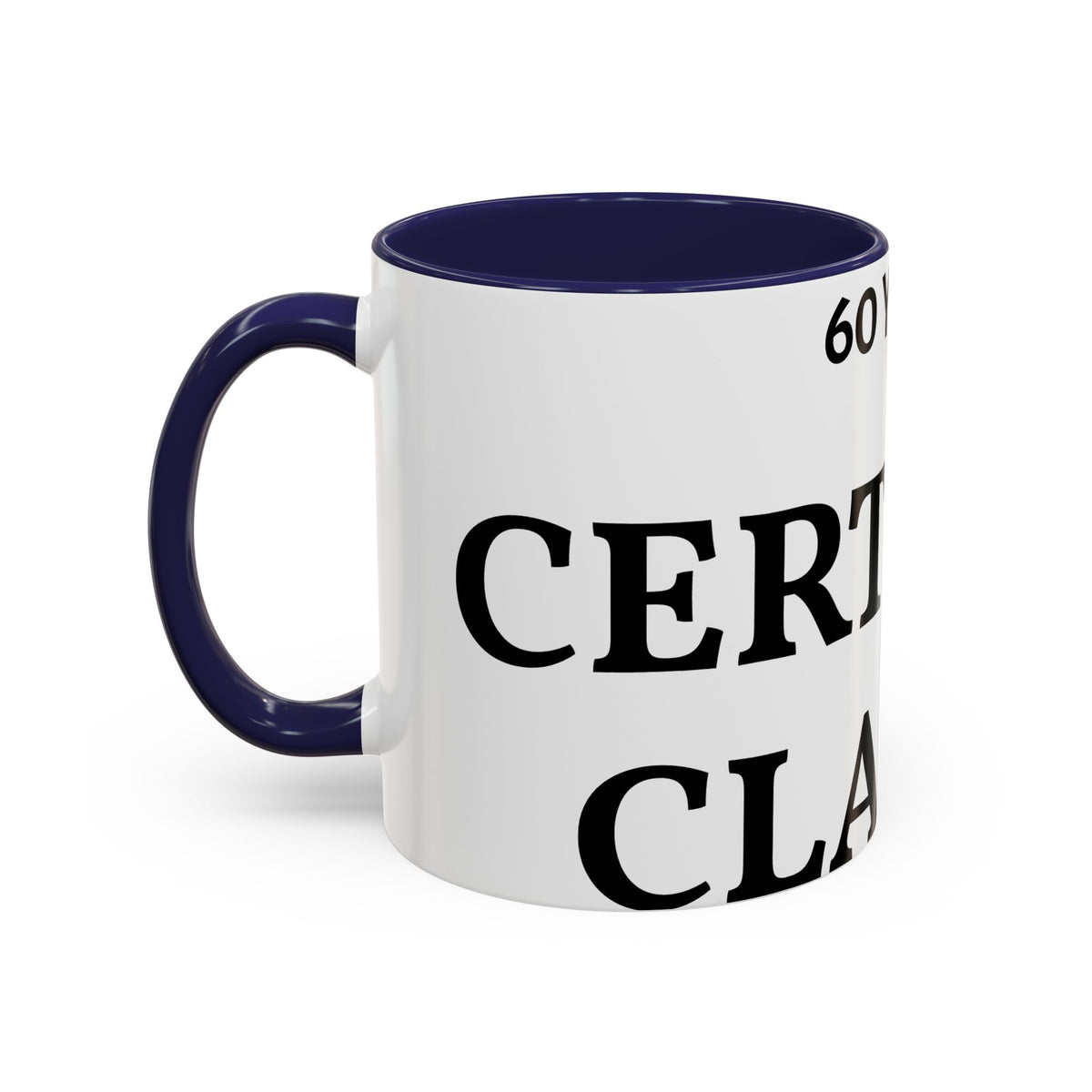 60 Years Certified Classic Coffee Mug — Anniversary Gift for Dad or Grandpa