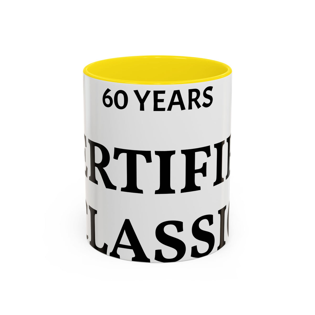60 Years Certified Classic Coffee Mug — Anniversary Gift for Dad or Grandpa