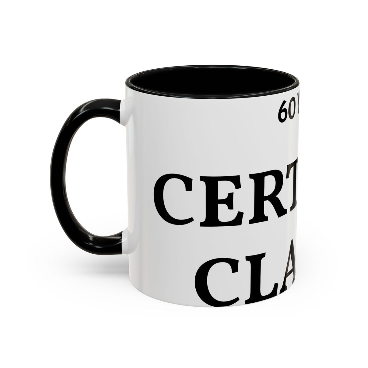 60 Years Certified Classic Coffee Mug — Anniversary Gift for Dad or Grandpa