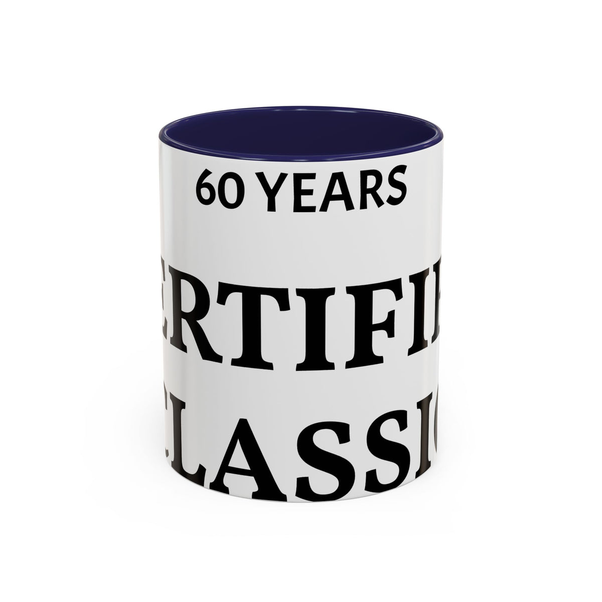 60 Years Certified Classic Coffee Mug — Anniversary Gift for Dad or Grandpa
